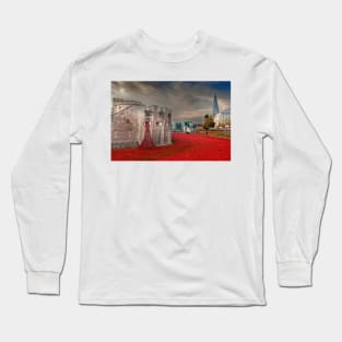 Tower of London Red Poppies Long Sleeve T-Shirt